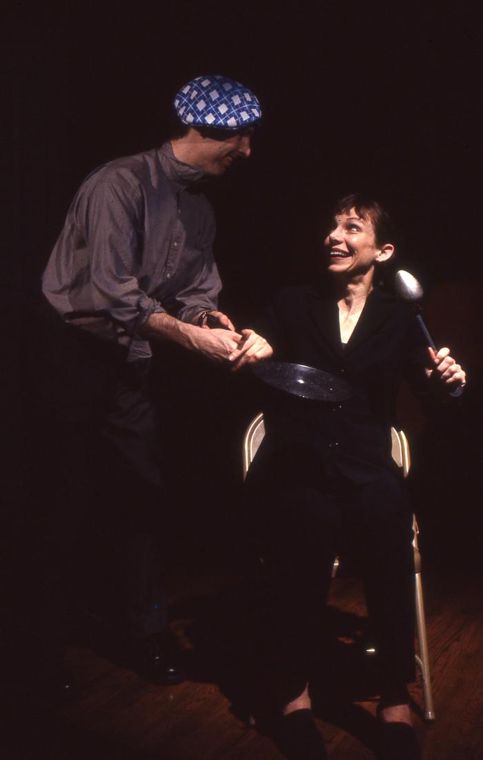Will Bond and Ellen Lauren in the Humana Festival Production "Cabin Pressure" at the Actor's Theater of Louisville, 1999