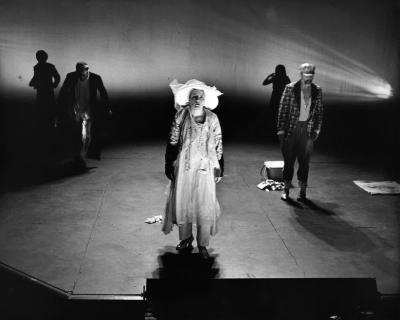 Scene from the SITI Company Production of "Small Lives/Big Dreams" at Skidmore College, NY, 1994
