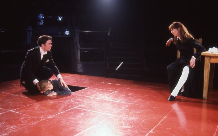 Kelly Maurer, Jefferson Mays and Ellen Lauren in the Actor's Theatre of Louisville Production of "Miss Julie" 1997