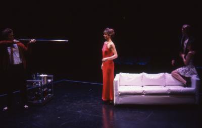 Karenjune Sanchez, Tom Nelis, Ellen Lauren and Stephen Webber in the Actor's Theatre of Louisville Production of "Going, Going, Gone" 1996