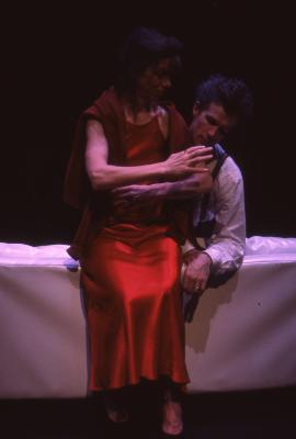 Tom Nelis and Ellen Lauren in the Actor's Theatre of Louisville Production of "Going, Going, Gone" 1996