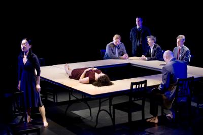 Scene from "Antigone" at Dance Theatre Workshop, New York, NY, 2009