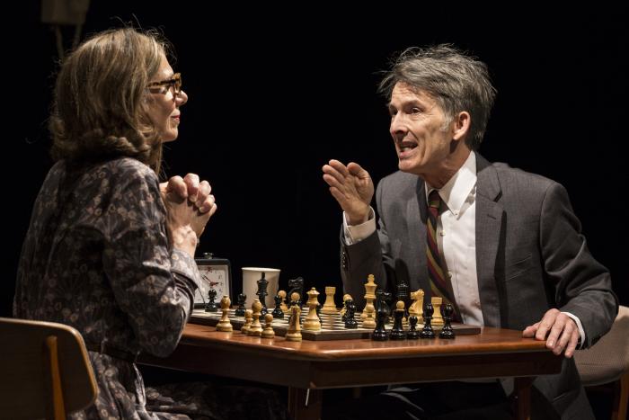 Ellen Lauren and Will Bond in"Chess Match No. 5" at Abingdon Theatre Company, June Havoc Theatre, New York, NY, 2017