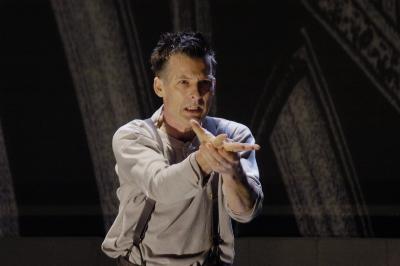 Will Bond in "Death and the Ploughman" at the Wexner Center For The Arts, OSU, Columbus, OH, 2004