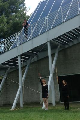 Scene from SITI Company Training at Skidmore College, Saratoga Springs, NY, 2013