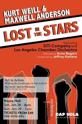Poster from "Lost in the Stars" at Royce Hall, UCLA Performing Arts Center, Los Angeles, CA, 2017