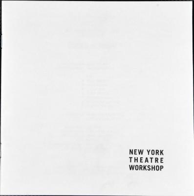 Program from "Culture of Desire" at NYTW, New York, NY, 1998