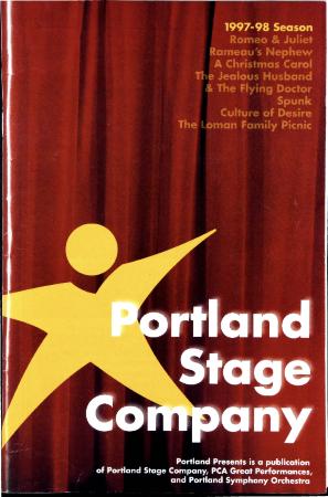 Program from "Culture of Desire" at Portland Stage Company, Portland, Maine, 1998