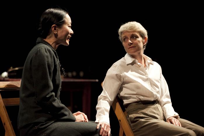 Scene from "Radio Macbeth" at Dance Theatre Workshop, New York, NY 2010