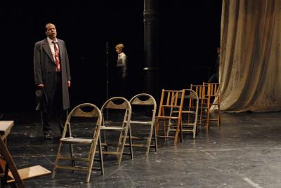 Scene from "Radio Macbeth" at the Wexner Center, OSU, Columbus, OH 2007