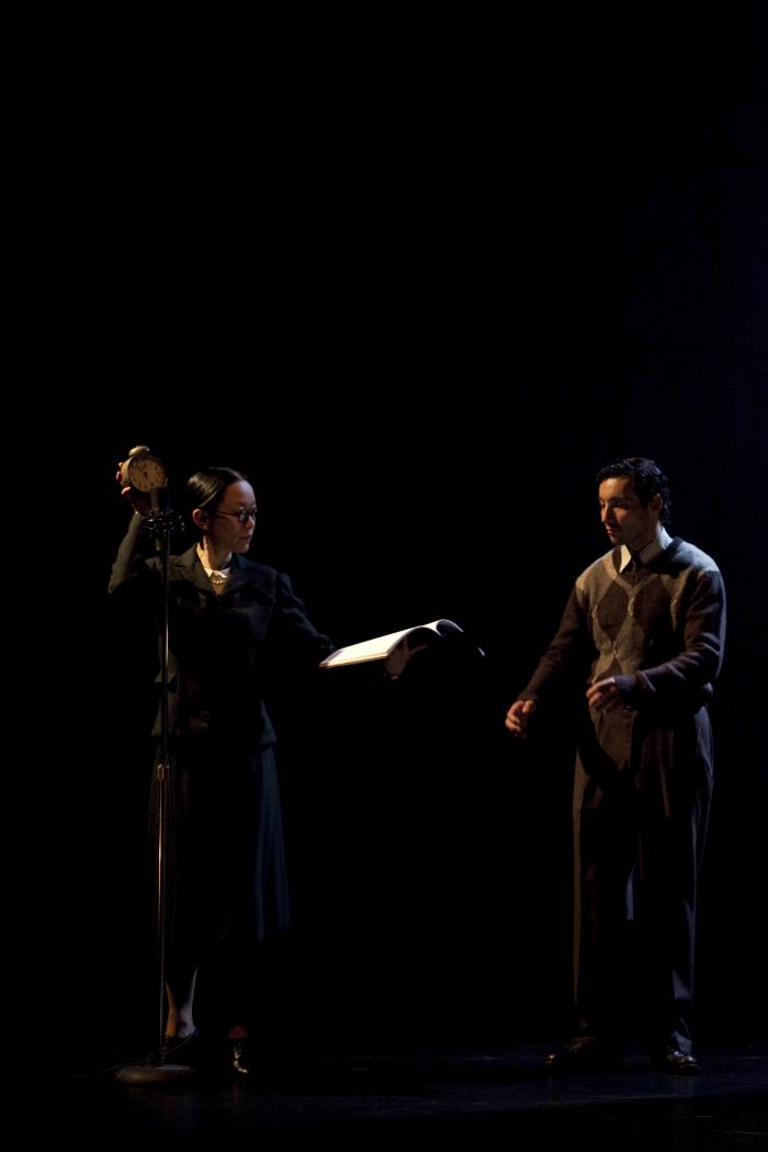 Scene from "Radio Macbeth" at Dance Theatre Workshop, New York, NY 2010