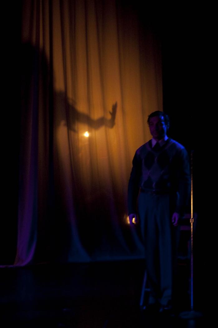 Scene from "Radio Macbeth" at Dance Theatre Workshop, New York, NY 2010