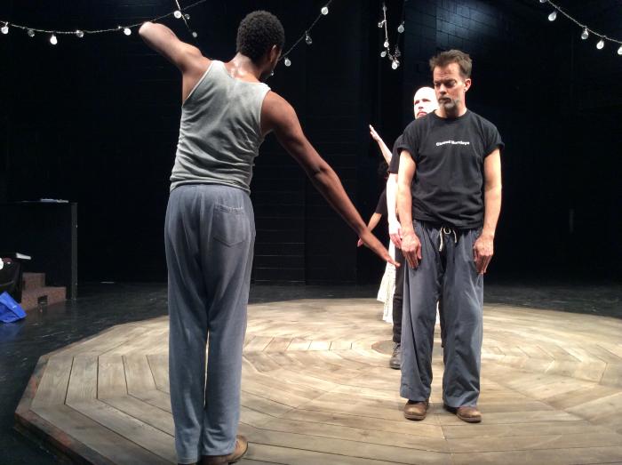 Scene from the Rehearsal of "Steel Hammer" at the Actor's Theatre of Louisville, KY, 2014