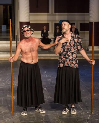 Scene from "Bacchae" at the J. Paul Getty Museum at the Getty Villa, Malibu, CA, 2018