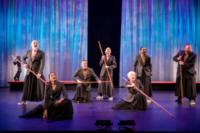 Scene from "The Bacchae" at the Guthrie Theater, Minneapolis, MN, 2020