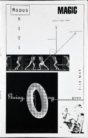 Program from the Magic Theatre and MODUS Production of "Going, Going, Gone" in San Francisco, CA, 1997