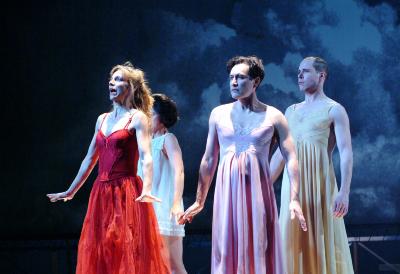 Scene from "A Midsummer Night's Dream" at the San Jose Repertory Theatre, 2004