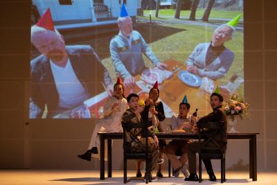Scene from "Three Sisters" at the at Singapore International Festival of the Arts, Singapore, 2021
