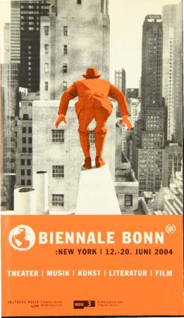 Program for "bobrauschenbergamerica" at the Biennale Bonn, 2004