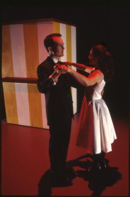 Susan Hightower and Jefferson Mays in "Alice's Adventures" at the Wexner Center for the Arts, 1998