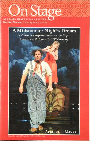 Program from "A Midsummer Night's Dream" at the Alabama Shakespeare Festival, 2006
