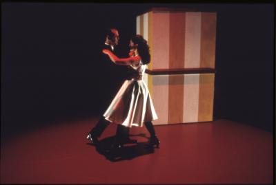 Susan Hightower and Jefferson Mays in "Alice's Adventures" at the Wexner Center for the Arts, 1998