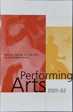 Program from "Score" at the Wexner Center, OSU, Columbus, OH, 2002