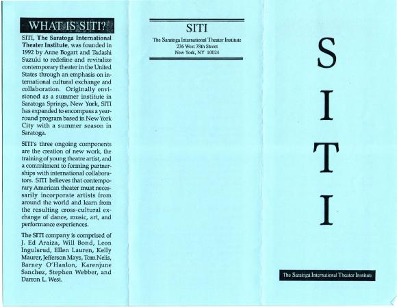 Brochure from SITI Company, 1995