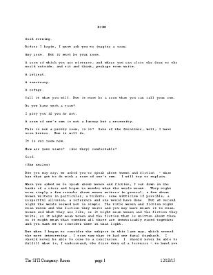 Script from "Room" 2015