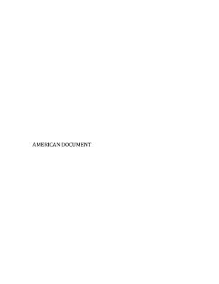 Script from "American Document," 2010