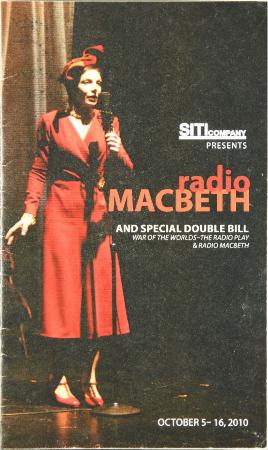 Program from "Radio Macbeth" at Dance Theatre Workshop, 2010