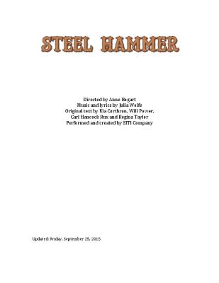 Script from "Steel Hammer" 2015