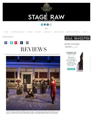 Press from "The Bacchae" at the Getty Villa Stage Raw, September, 2018