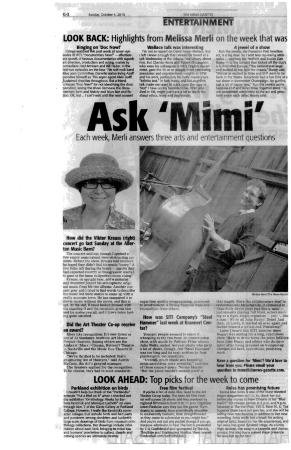Press from "Steel Hammer" at Krannert, News Gazette "Ask Mimi" informal review, 2015.pdf