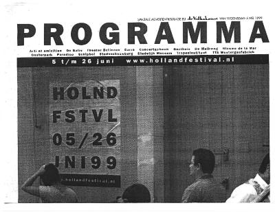 Press from "Bob" at Theater Bellevue, Programma review, 1999
