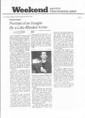 Press from "Bob" at  NYTW, NY Times review, 1998
