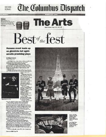 Press from "Cabin Pressure" at Actors Theatre of Louisville, Columbia DIspatch feature 1999