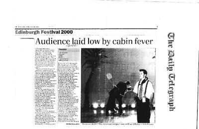 Press from "Cabin Pressure" at Edinburgh, Daily Telegraph review, 2000