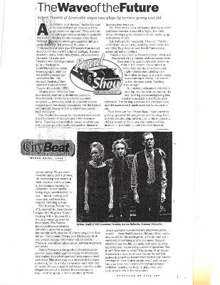Press from "Cabin Pressure" at Actors Theatre of Louisville, CityBeat, 1999
