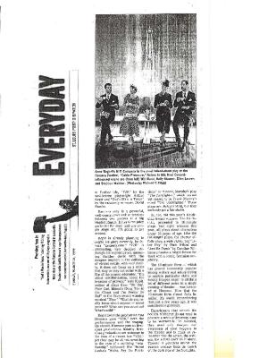 Press from "Cabin Pressure" at Actors Theatre of Louisville, Everyday feature, 1999