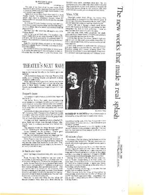 Press from "Cabin Pressure" at Actors Theatre of Louisville, ProvidenceSunday review, 1999