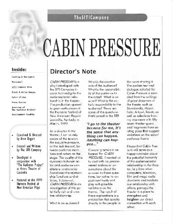 "Cabin Pressure" Production Packet, circa 2000