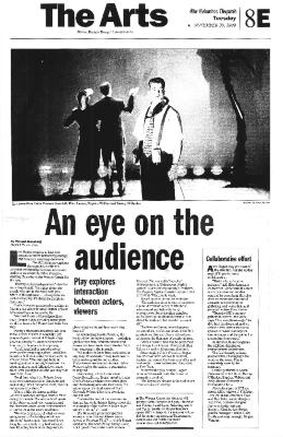 Press from "Cabin Pressure" Wexner Center for the Arts, Columbus Dispatch review, 1999,
