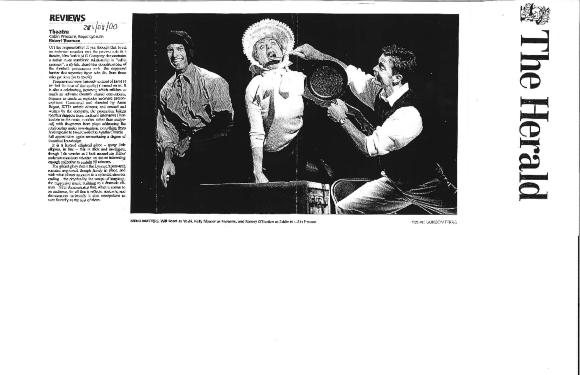 Press from "Cabin Pressure" Edinburgh, The Herald review, 2000