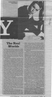 Press from "War of the Worlds" at the Edison Theatre, Riverfront Times, 2001