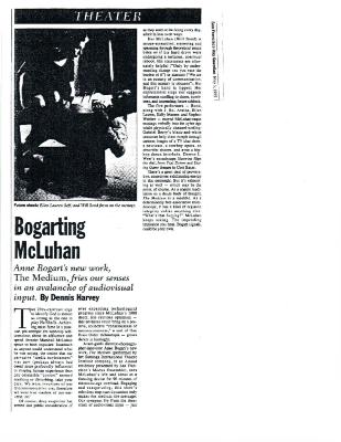Press from "The Medium" at Theatre Artaud, SF Bay Guardian review, 1995