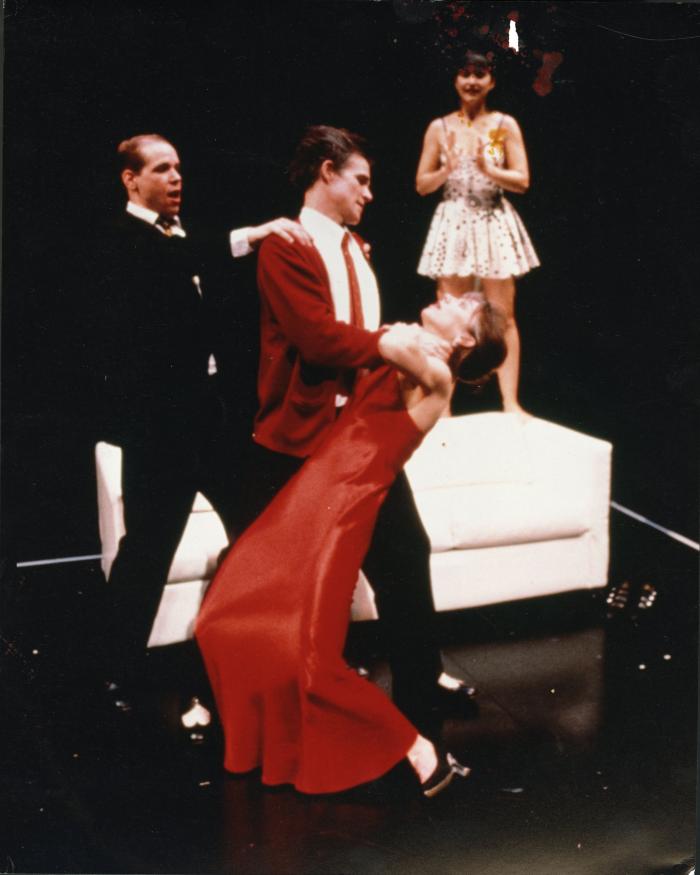 Karenjune Sanchez, Tom Nelis, Ellen Lauren and Stephen Webber in the Actor's Theatre of Louisville Production of "Going, Going, Gone" 1996