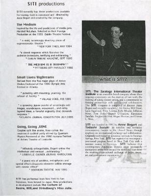 Promotional brochure for SITI Company, 1996