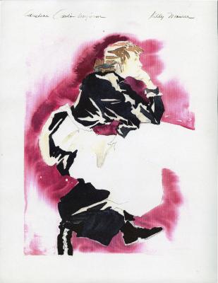 Costume Sketches from "Miss Julie," 1997