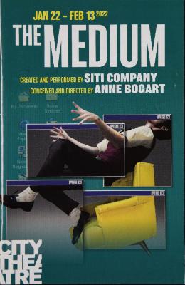 Program from "The Medium" at City Theatre, Pittsburgh, PA, 2022